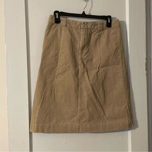 Gap Beige Corduroy Skirt